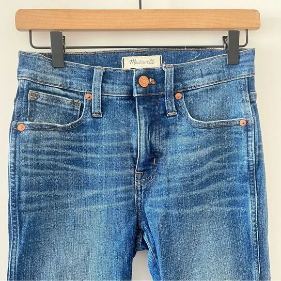 Madewell 9&quot; Mid-Rise Skinny Jeans in York Wash: Rip and Repair Edition 25