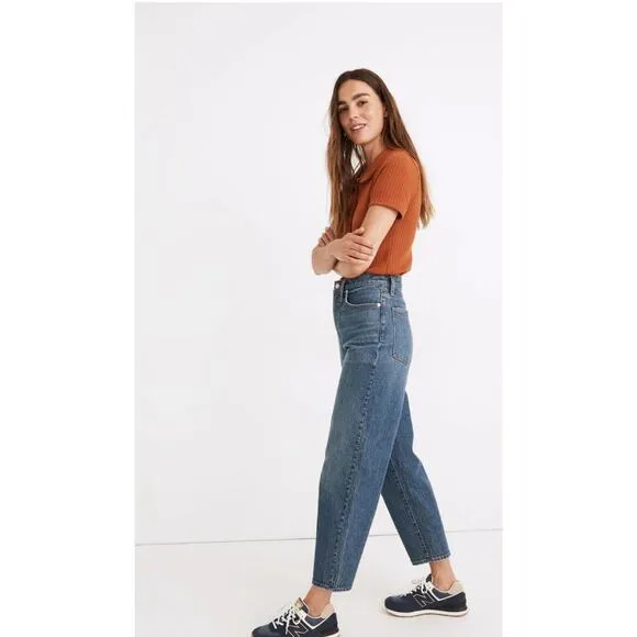 Madewell Balloon Jeans in Corson Medium Denim Wash Size 25