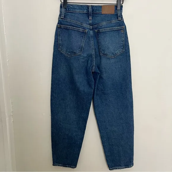 MADEWELL- Balloon Jeans in Ellisboro Wash Dark Denim 80s Classic