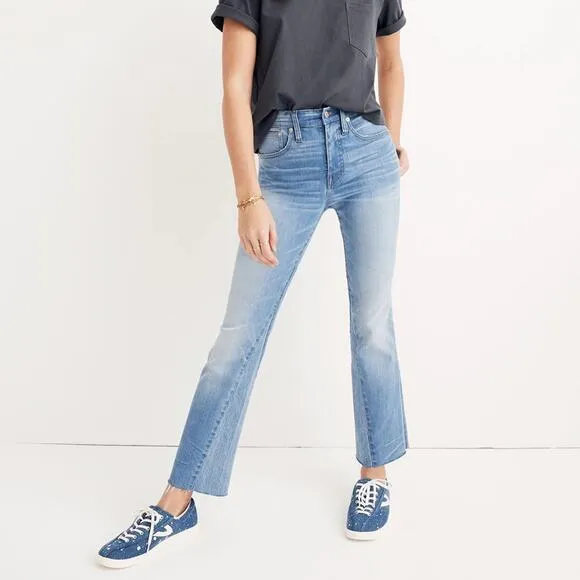 Madewell Cali Demi-Boot Jeans: Inset Edition Size 26