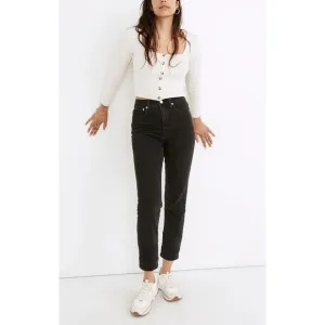 Madewell | Classic Straight Cropped Jeans in Lunar Wash Size 27 Style J2054