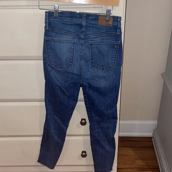 Madewell High-Rise Skinny Jeans In Ames Wash Button-Front Edition