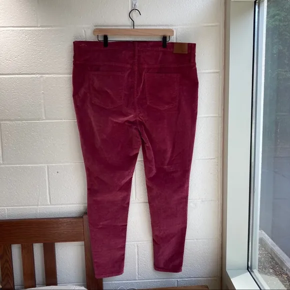 Madewell High Rise Skinny Jeans Velvet