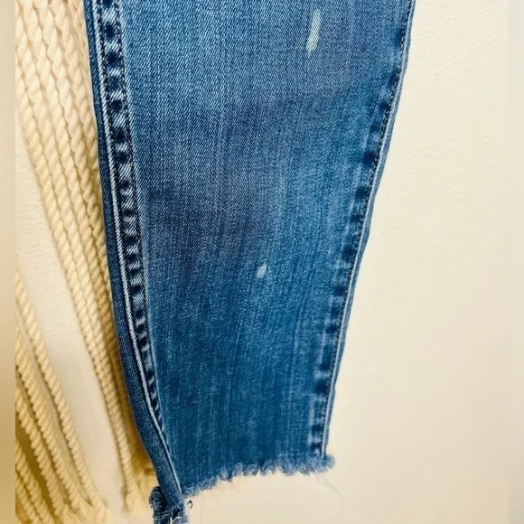 Madewell jeans denim 10&quot; High-Rise Skinny Jean Brinville Wash Button-Front