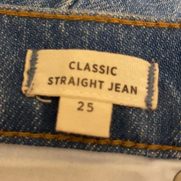 Madewell NWOT Tall Classic Straight Jeans in Novello Wash