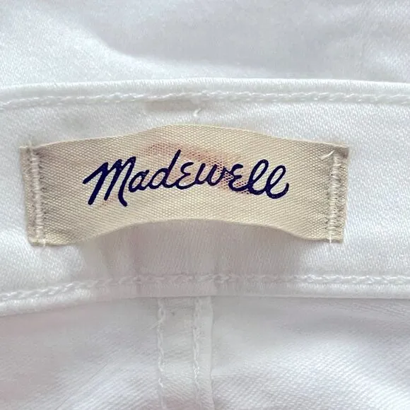 Madewell NWT 9&quot; Mid Rise Skinny Crop Jeans Size 25 in Pure White