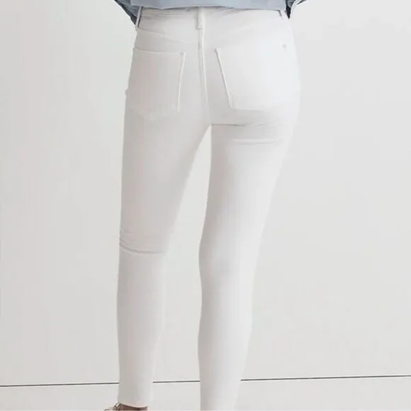 Madewell NWT 9&quot; Mid-Rise Skinny Crop Jeans Size 29 in Pure White