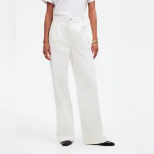 Madewell NWT Harlow Wide Leg Jean: Airy Denim Edition Size 28 in Tile White