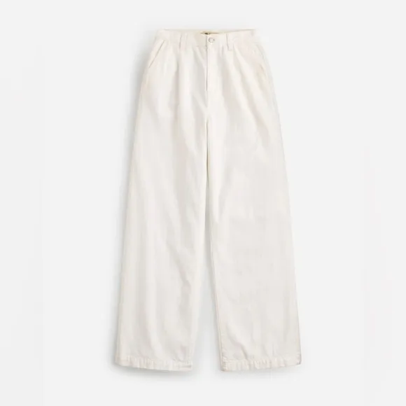 Madewell NWT Harlow Wide Leg Jean: Airy Denim Edition Size 28 in Tile White