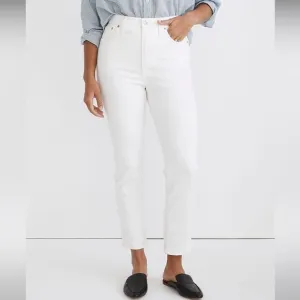 Madewell NWT High Rise The Perfect Vintage Jean Tile White Size 28 Ankle Length