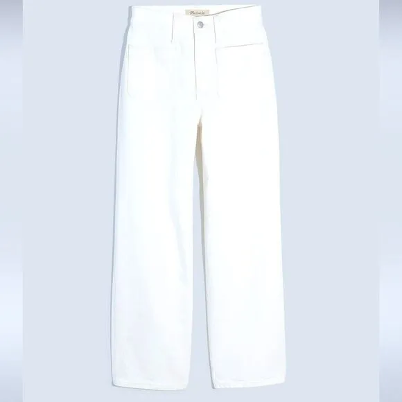 Madewell NWT Perfect Vintage Wide Leg Jeans Size 33 Patch Pocket Edition