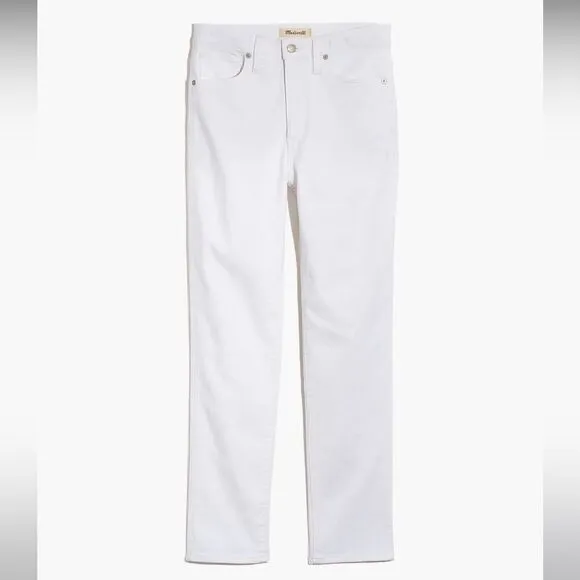Madewell NWT Plus Stovepipe Jeans High Rise in Pure White Size 24W