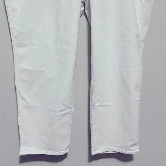 Madewell NWT Plus Stovepipe Jeans High Rise in Pure White Size 24W