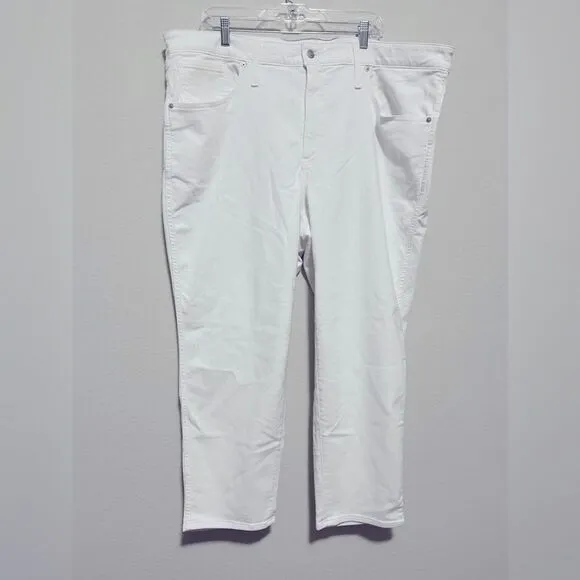 Madewell NWT Plus Stovepipe Jeans High Rise in Pure White Size 24W