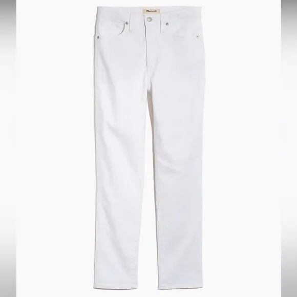 Madewell NWT Stovepipe Jeans Size 29 in Pure White High Rise