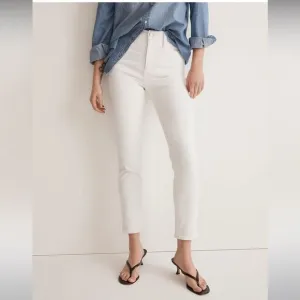 Madewell NWT Stovepipe Jeans Size 29 in Pure White High Rise