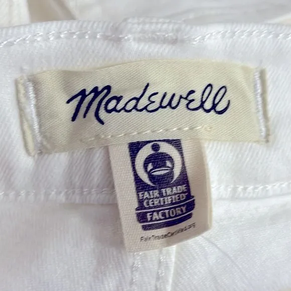 Madewell NWT The Perfect Vintage Flare Jeans Size 31 in Tile White | High Rise