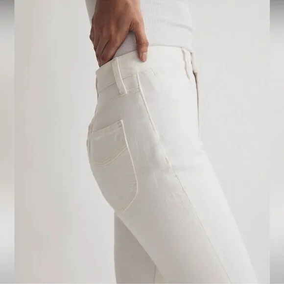 Madewell NWT The Perfect Vintage Flare Jeans Size 31 in Tile White | High Rise
