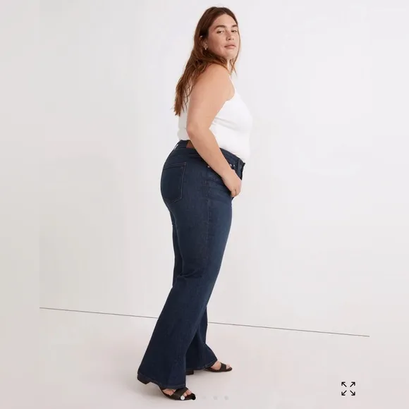 Madewell NWT The Plus Perfect Vintage Flare Jean in Beaucourt Wash NEW 33 Jeans