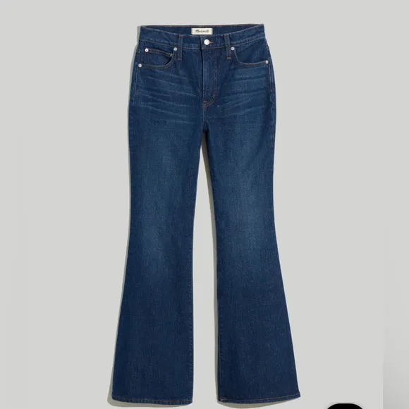 Madewell NWT The Plus Perfect Vintage Flare Jean in Beaucourt Wash NEW 33 Jeans