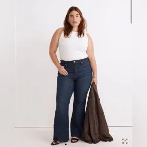 Madewell NWT The Plus Perfect Vintage Flare Jean in Beaucourt Wash NEW 33 Jeans