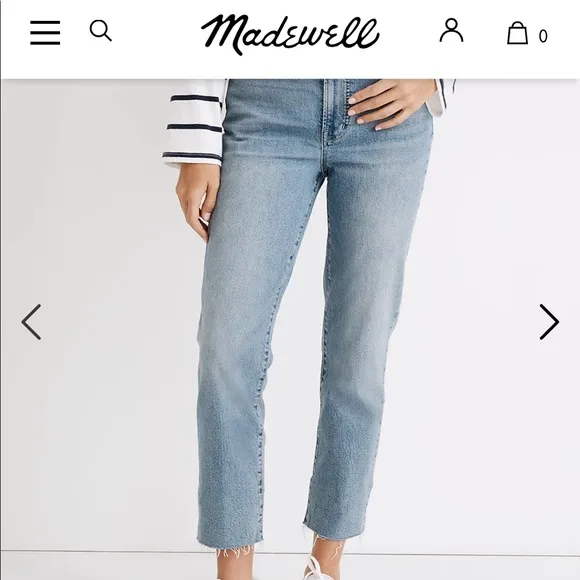 MADEWELL perfect vintage jeans in Ellicott Wash