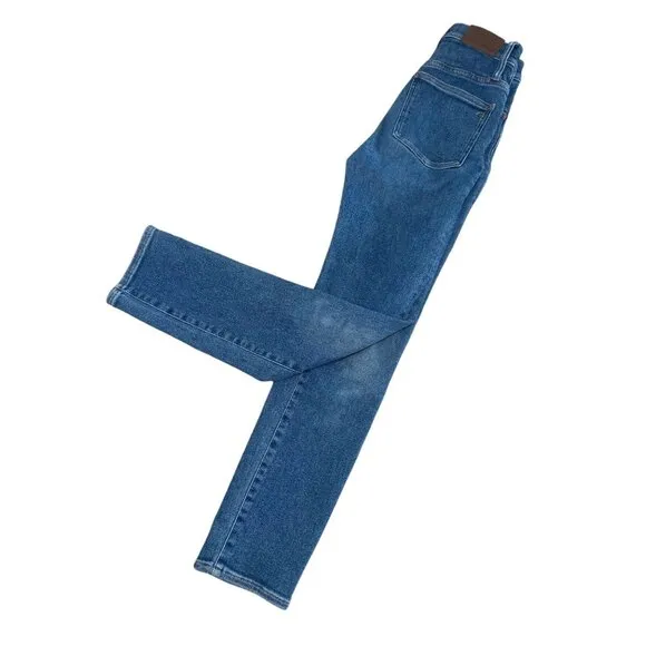 Madewell Perfect Vintage Jeans Womens 23 Blue Straight High Rise Stretch Casual