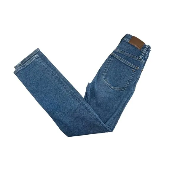 Madewell Perfect Vintage Jeans Womens 23 Blue Straight High Rise Stretch Casual