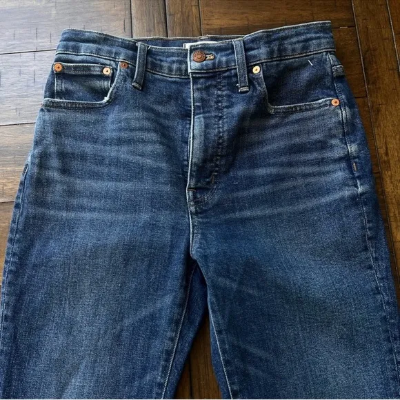 Madewell Slim Demi Boot denim jeans size 27 northaven wash