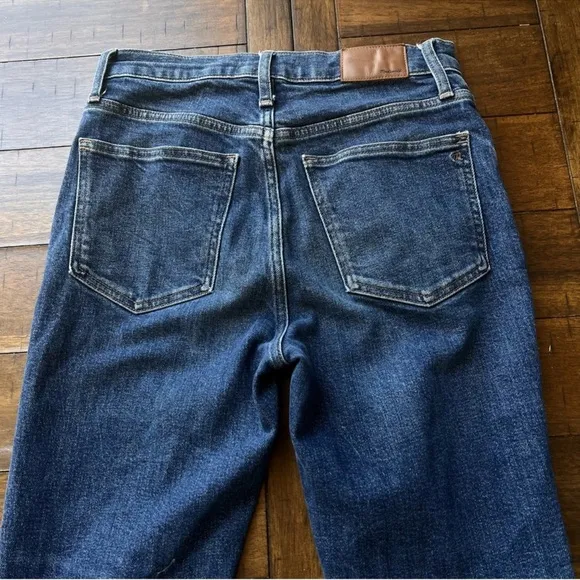 Madewell Slim Demi Boot denim jeans size 27 northaven wash