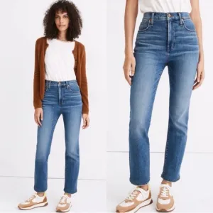 Madewell Slim Demi Boot denim jeans size 27 northaven wash