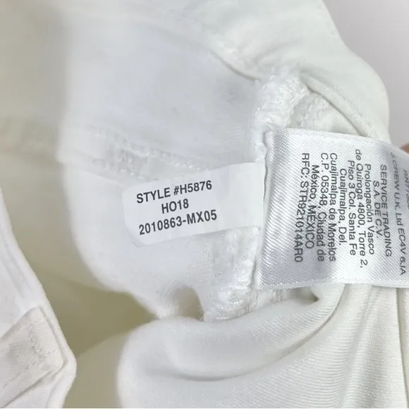 Madewell Tall 9&quot; Mid-Rise Skinny Jeans in Pure White 26 Tall