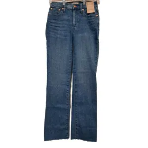 Madewell Tall Mid Rise Kick Out Jeans Raw Hem Edition Sz 25T NWT Style NJ436