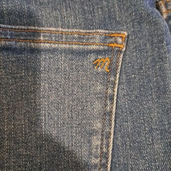 Madewell Tall Mid Rise Kick Out Jeans Raw Hem Edition Sz 25T NWT Style NJ436