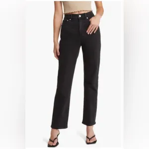 Madewell The ‘90s Straight Jeans in Black (Belmere Wash) Size 31. NWOT