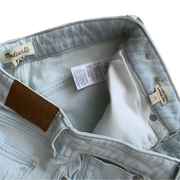 MADEWELL The Curvy Perfect Vintage Jean! Retail $129
