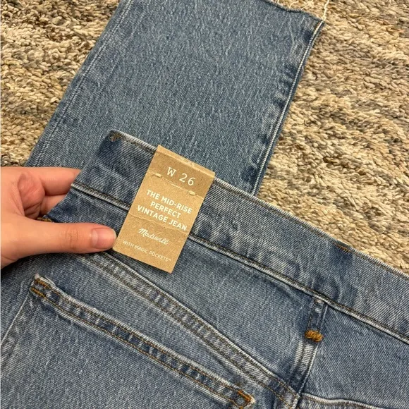 Madewell The Mid-Rise Perfect Vintage Jeans Sz W26 NWT | Madewell Women Jeans -