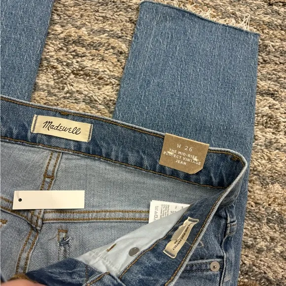 Madewell The Mid-Rise Perfect Vintage Jeans Sz W26 NWT | Madewell Women Jeans -