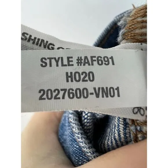 Madewell The Perfect Vintage High Rise Raw Hem Jeans in Ainsworth Wash 25