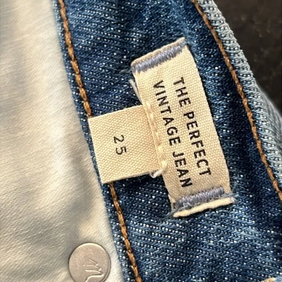 Madewell The Perfect Vintage Jean in Heathcote Wash Size 25
