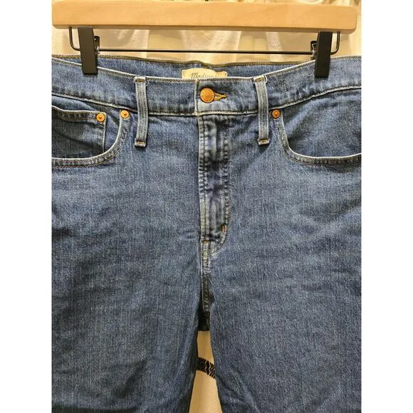 Madewell The Perfect Vintage Jean medium wash raw hem size 31