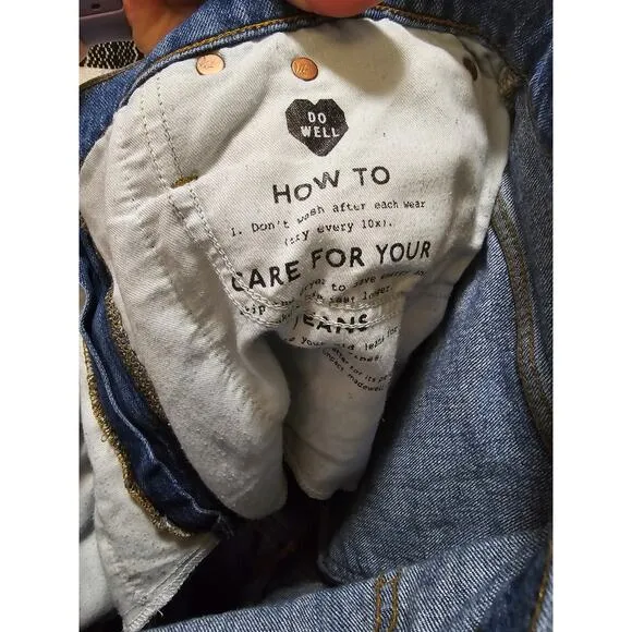 Madewell The Perfect Vintage Jean medium wash raw hem size 31