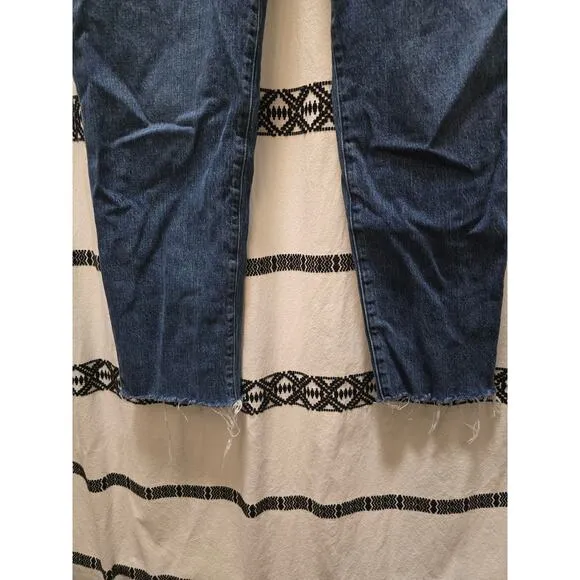 Madewell The Perfect Vintage Jean medium wash raw hem size 31