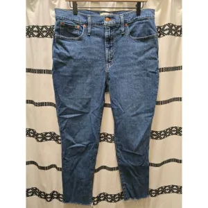Madewell The Perfect Vintage Jean medium wash raw hem size 31