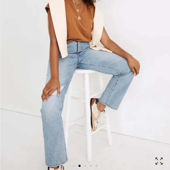Madewell The Perfect Vintage Straight Jean in Reinhart Wash