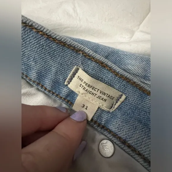 Madewell The Perfect Vintage Straight Jean in Reinhart Wash