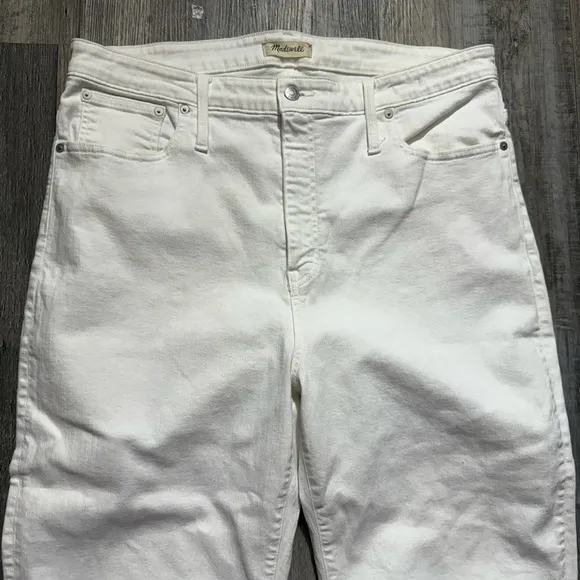 Madewell The Perfect Vintage Wide-Leg Crop Jean Tile White, 34