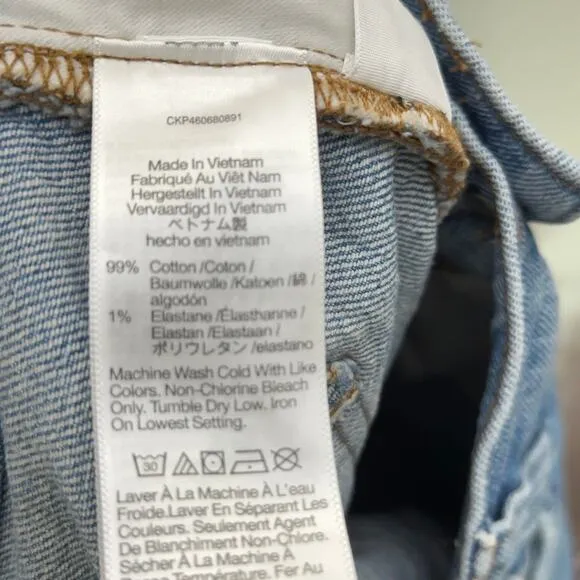 MADEWELL The Petite Perfect Vintage Jean in Coney Wash: Destroyed Edition {HH9}