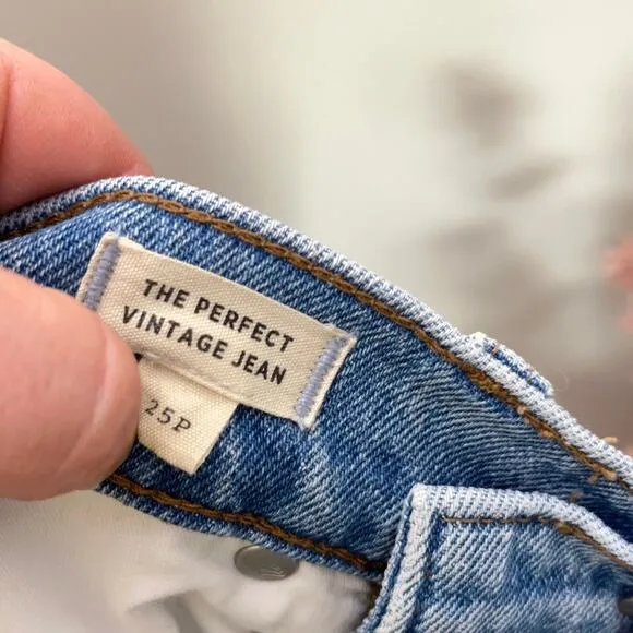 MADEWELL The Petite Perfect Vintage Jean in Coney Wash: Destroyed Edition {HH9}