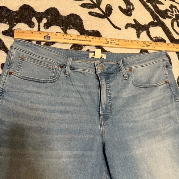 Madewell the Plus Mid-Rise Stovepipe Jeans in Abel Wash, Size 22W Magic Pockets